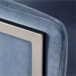 Stretta Blue Velvet Office Chair 11 Stretta Blue Velvet Office Chair -Cb2 StrettaBlueMtlOffcChairAVSSS22