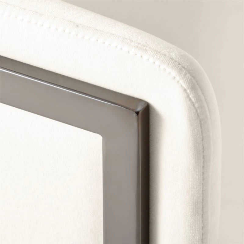 Stretta Ivory Velvet Office Chair 6 Stretta Ivory Velvet Office Chair - Image 6