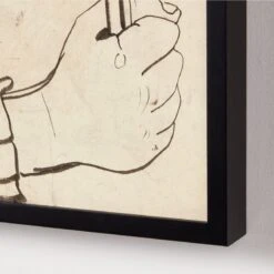 'Study Of Hands' Framed Reproduction By Carel Adolph Lion Cachet 18''x22'' 5 'Study Of Hands' Framed Reproduction By Carel Adolph Lion Cachet 18''x22'' -Cb2 StudiesOfHands18x22inAV2SHF22