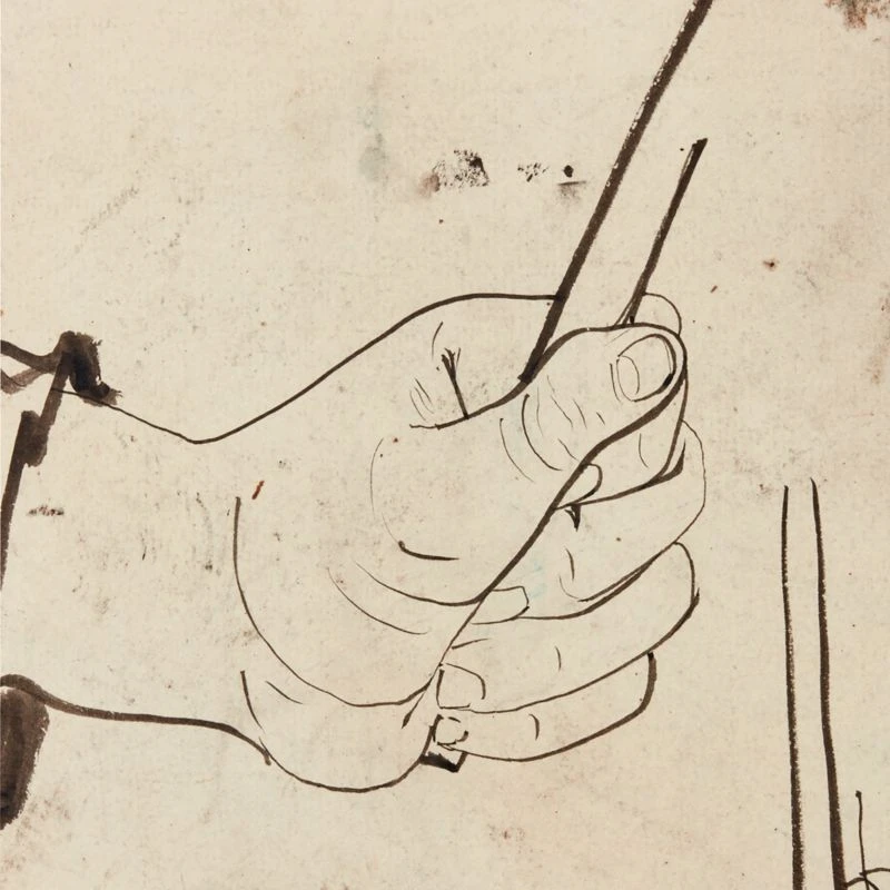 'Study Of Hands' Framed Reproduction By Carel Adolph Lion Cachet 18''x22'' 2 'Study Of Hands' Framed Reproduction By Carel Adolph Lion Cachet 18''x22'' - Image 2