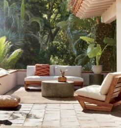 Terrazzo Black Outdoor Coffee Table 9 Terrazzo Black Outdoor Coffee Table -Cb2 SunsetTeakOutdoorCollectionMR20