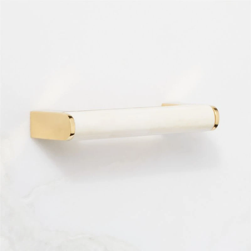 Suri Unlacquered Brass And Ivory Bone Handle 4" 3 Suri Unlacquered Brass And Ivory Bone Handle 4" - Image 3