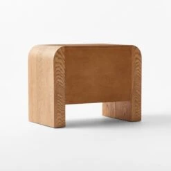 Sutton 2-Drawer White Oak Wood Nightstand -Cb2 SuttonOakNightstand3QBSSF23