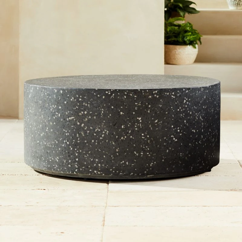 Terrazzo Black Outdoor Coffee Table 1 Terrazzo Black Outdoor Coffee Table