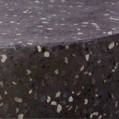 Terrazzo Black Outdoor Side Table -Cb2 TerrazzoSideTableBlackAVS20