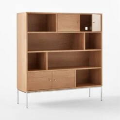 Trier Cerused Oak Bookcase -Cb2 TrierBookcase3QAVSSS23