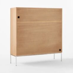 Trier Cerused Oak Bookcase -Cb2 TrierBookcase3QBSSS23