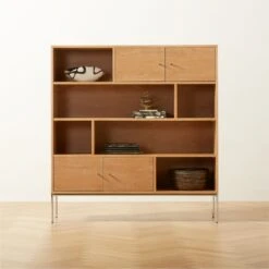 Trier Cerused Oak Bookcase -Cb2 TrierBookcaseROS23