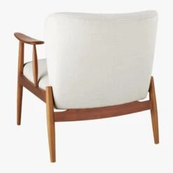 Troubadour Natural Wood Frame Chair -Cb2 TroubadourNtrlArmChair3QBF19
