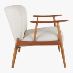Troubadour Natural Wood Frame Chair -Cb2 TroubadourNtrlArmChairSDF19