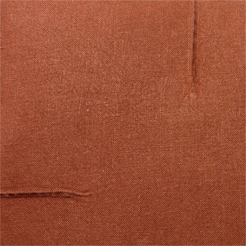 Tuck Brown Linen Throw Pillow With Down-Alternative Insert 20'' 2 Tuck Brown Linen Throw Pillow With Down-Alternative Insert 20'' - Image 2