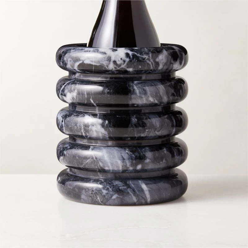 Turk Black Marble Utensil Holder 3 Turk Black Marble Utensil Holder - Image 3