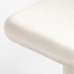 Vayle High-Gloss White Concrete Coffee Table Short -Cb2 VayleWhtCnctShortCffTblAVSSS22