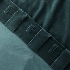 Dark Green Organic Cotton Velvet Window Curtain Panel 48"x84'' -Cb2 VlvtDkGnOrgCtnCrtn96PnlAV4SHF23