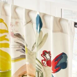 Jungle Floral Window Curtain Panel 48''x84'' -Cb2 VntgFloral96CurtainPnlAV2SHS23