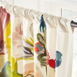 Jungle Floral Window Curtain Panel 48''x84'' -Cb2 VntgFloral96CurtainPnlAVSHS23