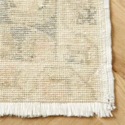 Vintage Handknotted Wool Turkish Rug 4'4"x7'1" -Cb2 VntgHdkdWlTurkRug4p1x7AVSHF23