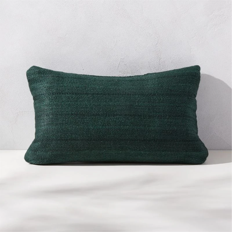 Waverly Dark Green Outdoor Throw Pillow 20''x12'' 1 Waverly Dark Green Outdoor Throw Pillow 20''x12''