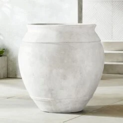 Belly White Stone Outdoor Planter XXL