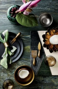 Crisp Matte Black Serving Bowl -Cb2 cruztealglassvaseJN18 2