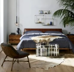 Mod Large Clear Acrylic Locker Trunk -Cb2 drommenacaciakingbedACJN18