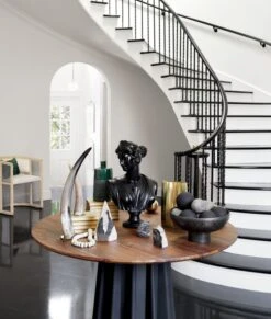 Judy Black Bust Sculpture -Cb2 waterbuffalohornjudyACJL17